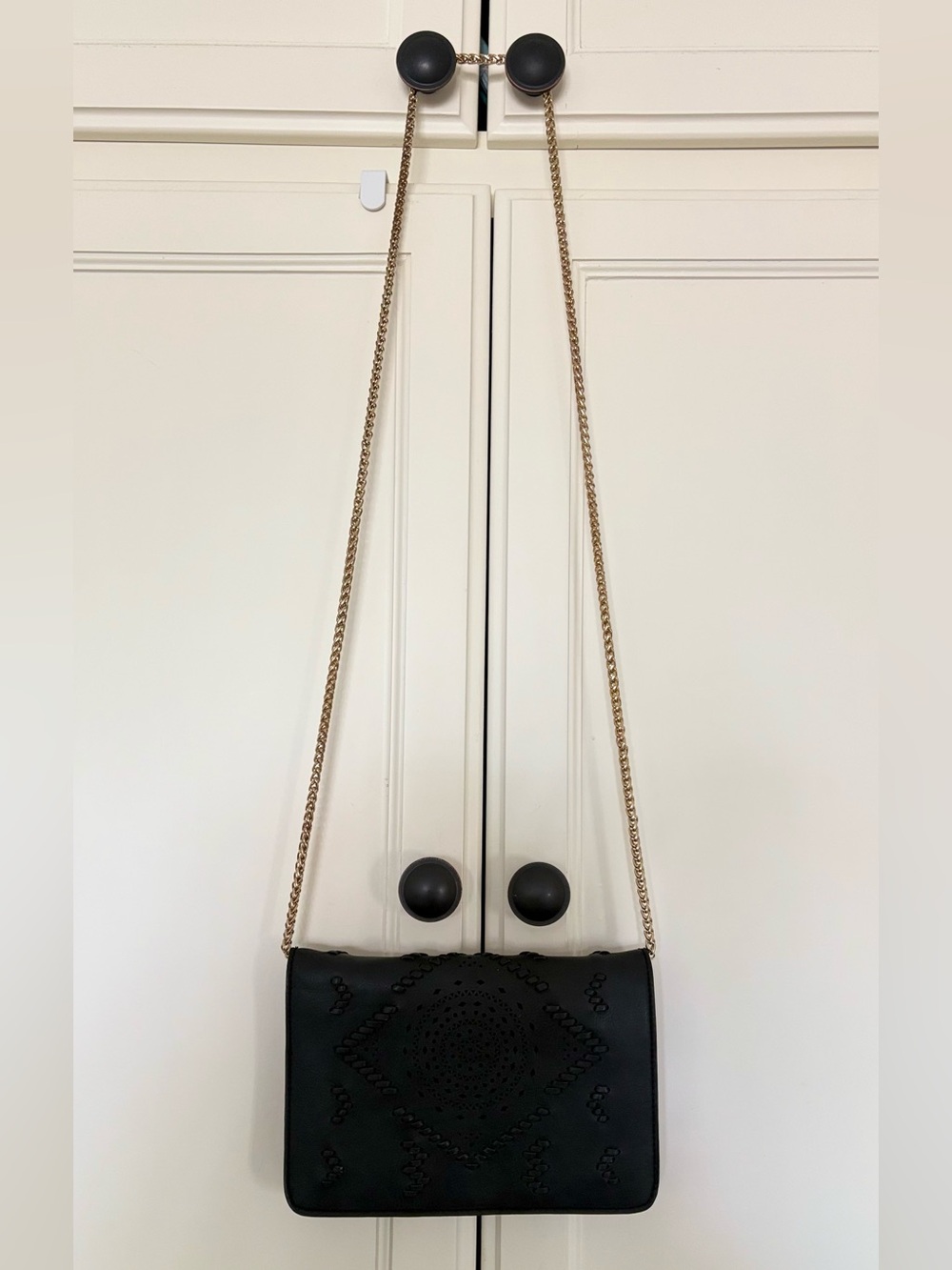 Anthropologie (Street Level) Evangeline Perforated Crossbody Bag